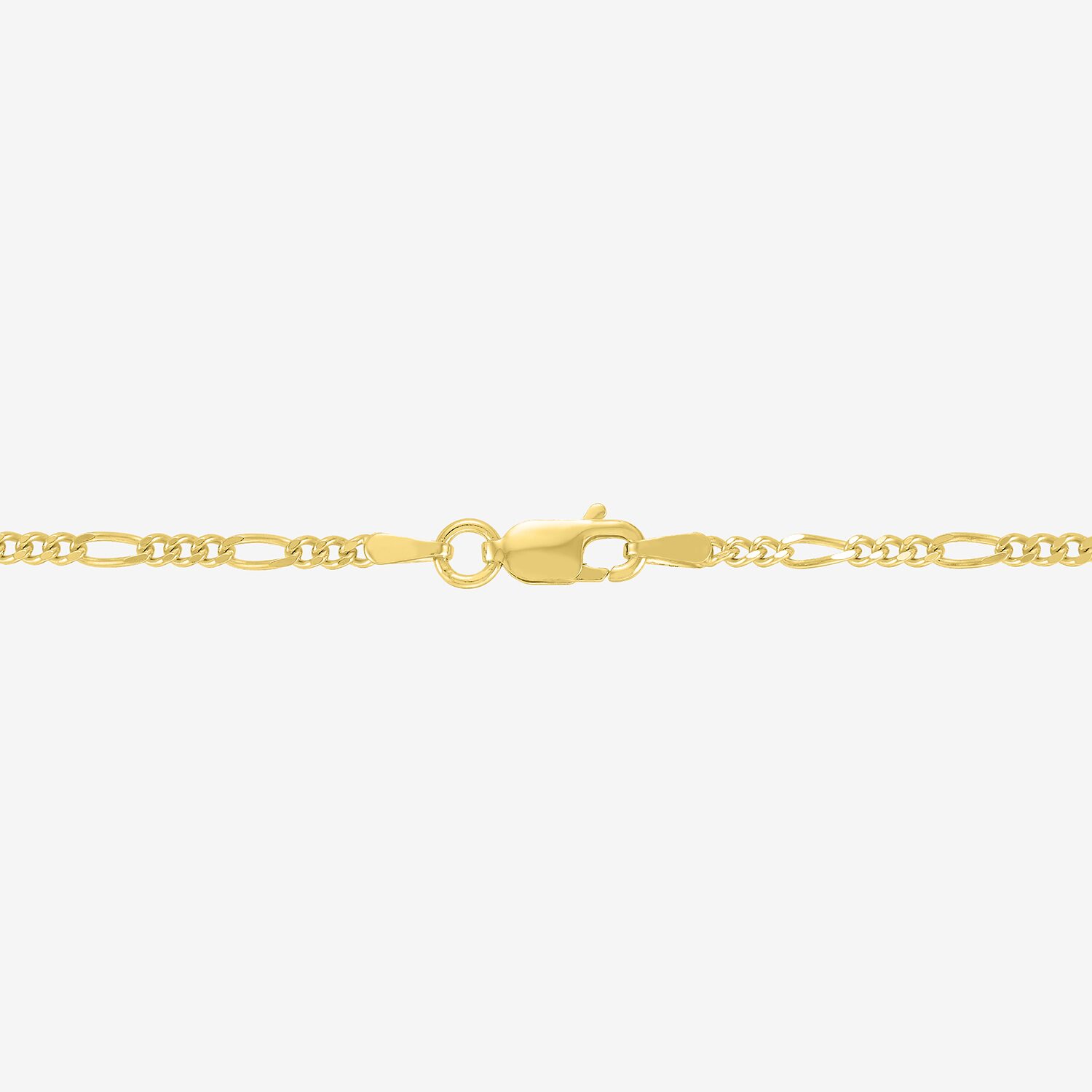 Mens 18K Gold Over Silver 16 Inch Figaro Chain Necklace