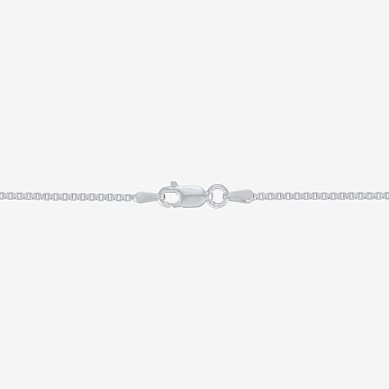 Womens Sterling Silver 16 Inch Box Chain Necklace