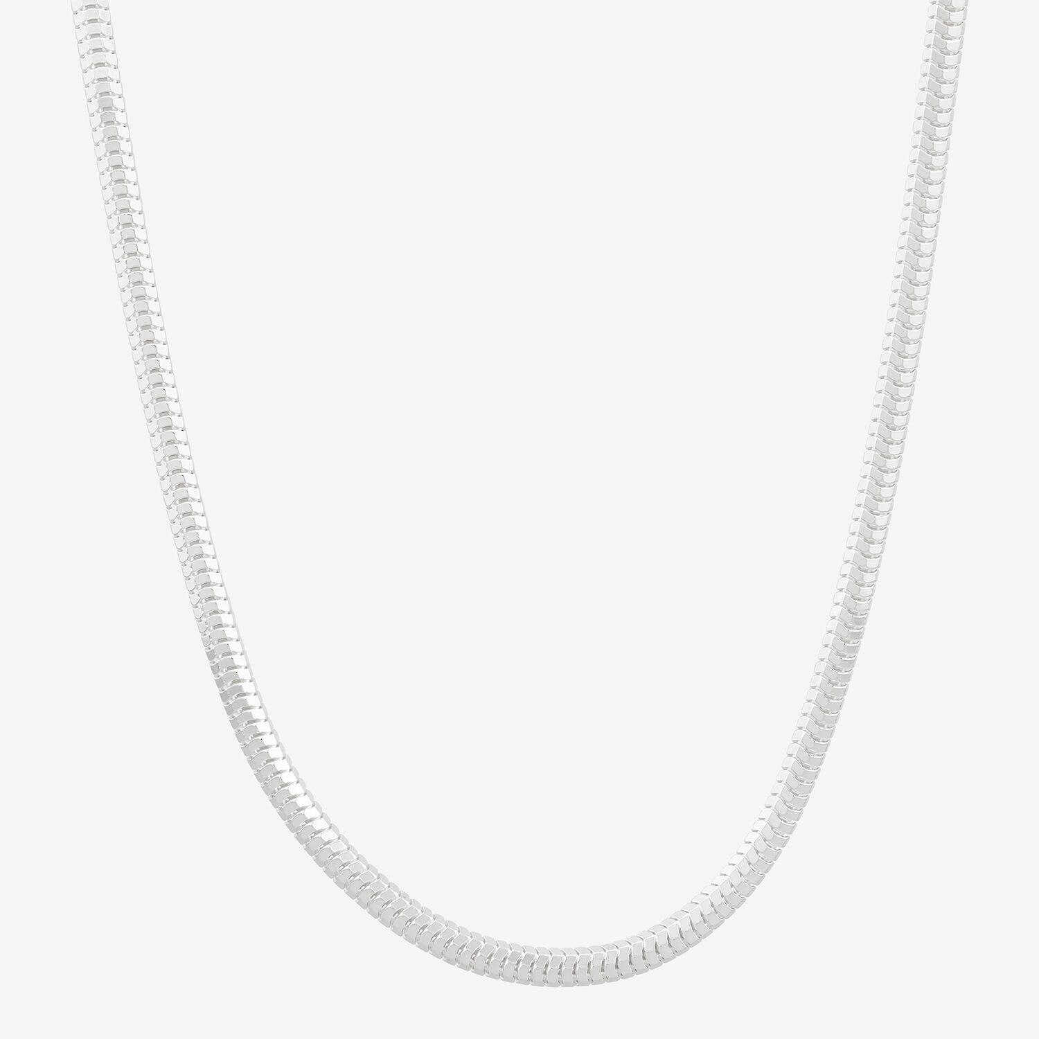 Womens Sterling Silver 24 Inch Snake Chain Necklace