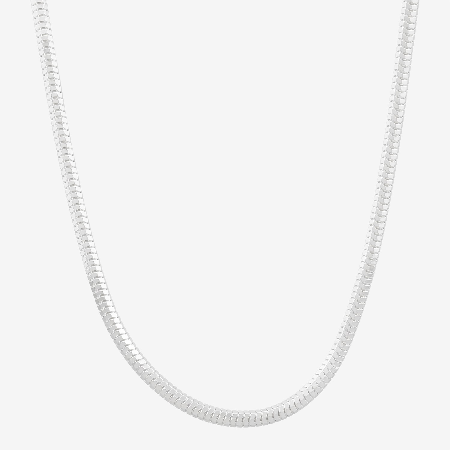 Womens Sterling Silver 24 Inch Snake Chain Necklace