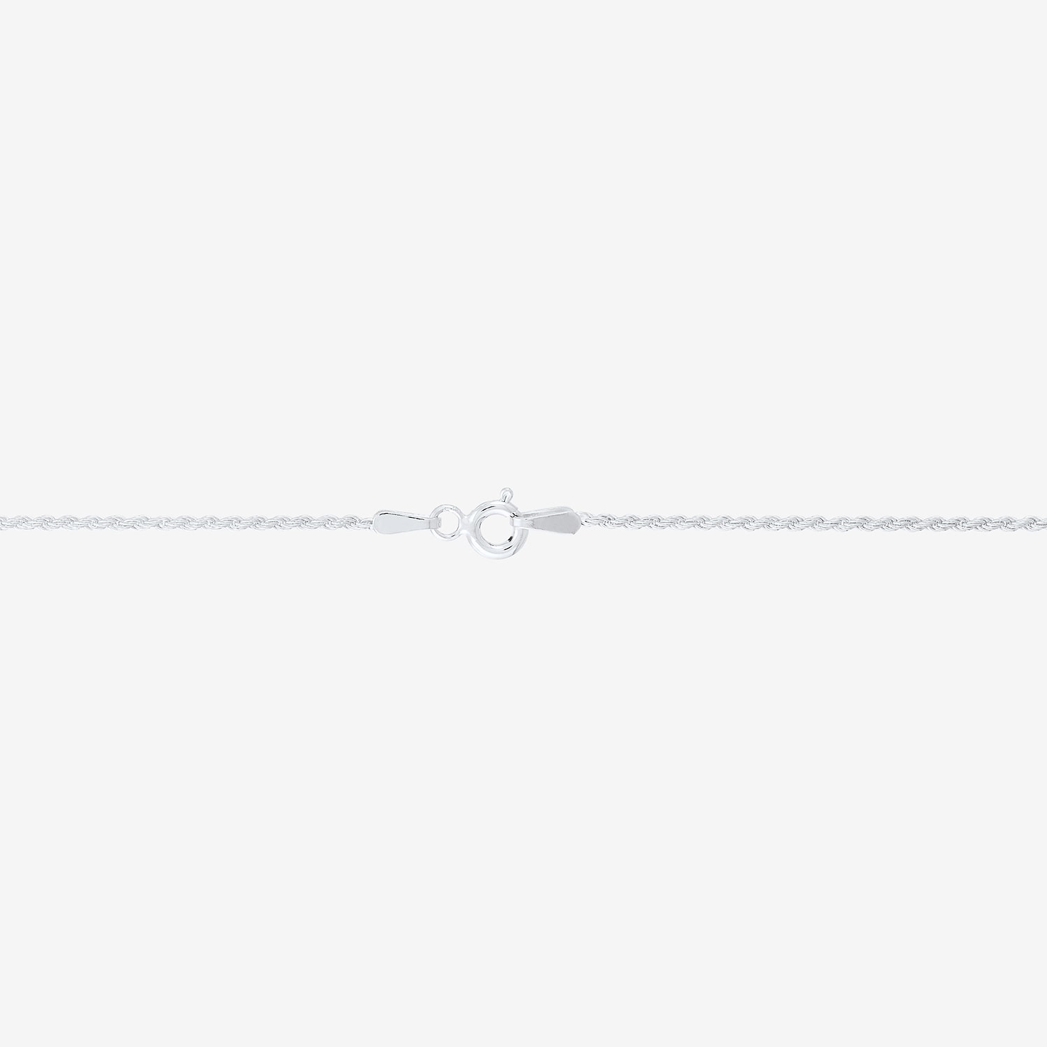 Womens Sterling Silver 24 Inch Rope Chain Necklace