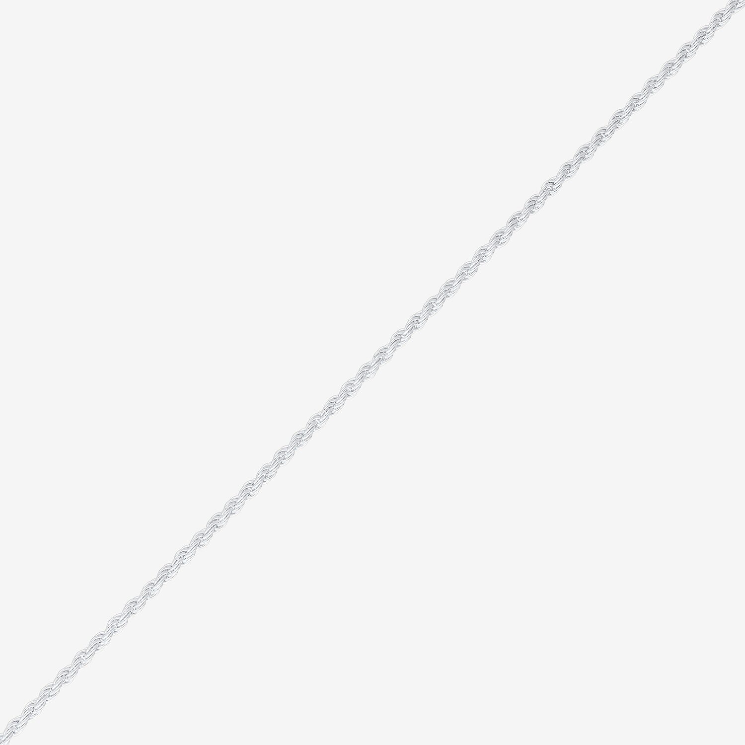 Womens Sterling Silver 24 Inch Rope Chain Necklace