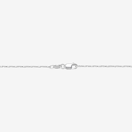 Womens Sterling Silver 24 Inch Box Chain Necklace