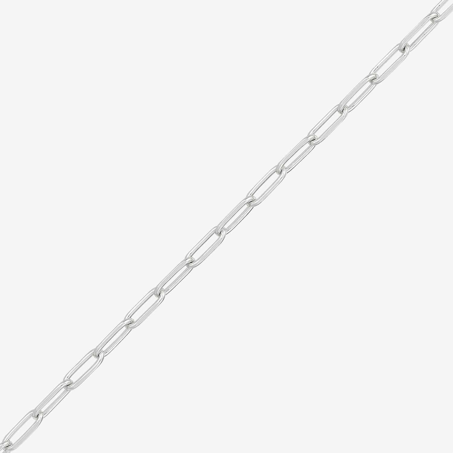 Womens Sterling Silver 16 Inch Paperclip Chain Necklace