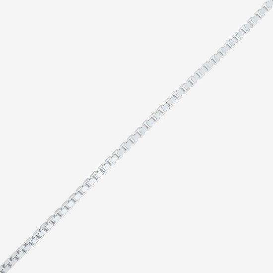 Womens Sterling Silver 24 Inch Box Chain Necklace
