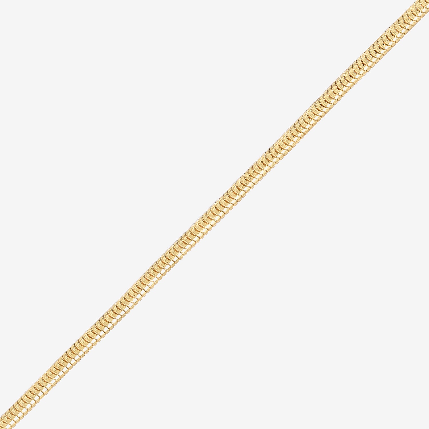 Womens 24K Gold Over Silver 16 Inch Snake Chain Necklace