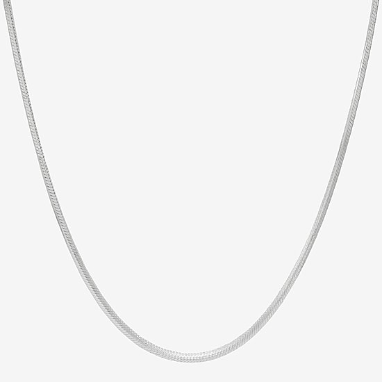 Womens Sterling Silver 16 Inch Snake Chain Necklace