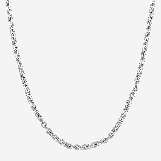 Womens Sterling Silver 16 Inch Cable Chain Necklace