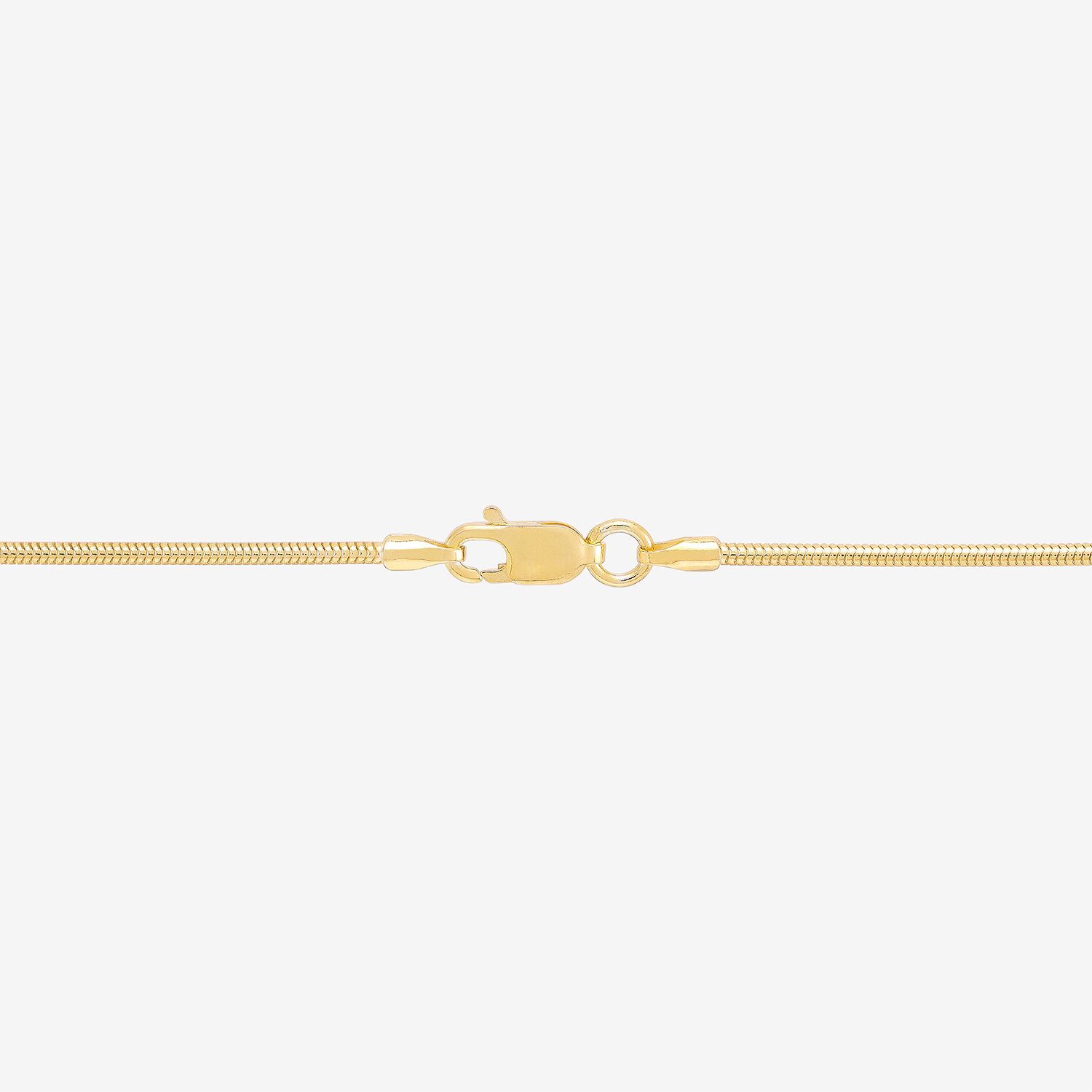 Womens 24K Gold Over Silver 16 Inch Snake Chain Necklace