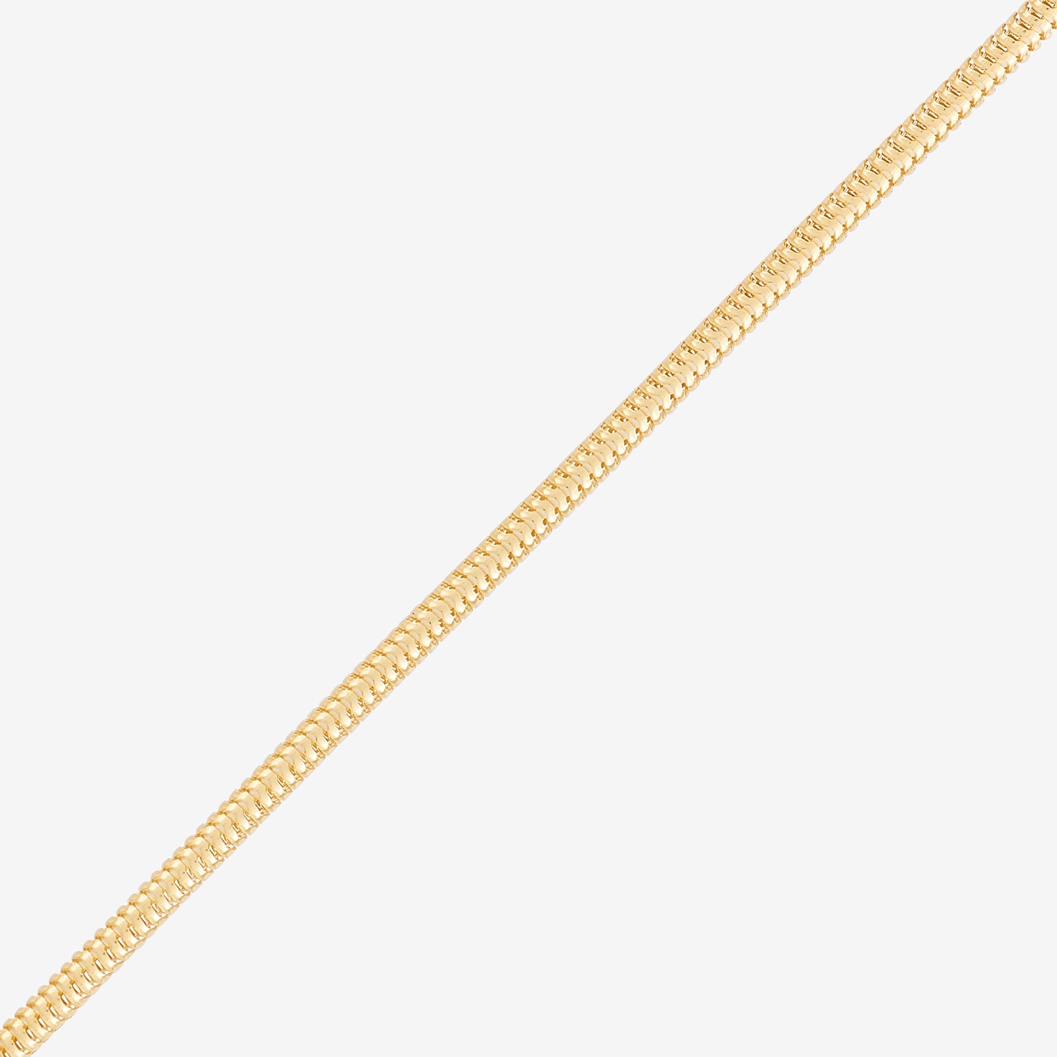 Womens 24K Gold Over Silver Inch Snake Chain Necklace