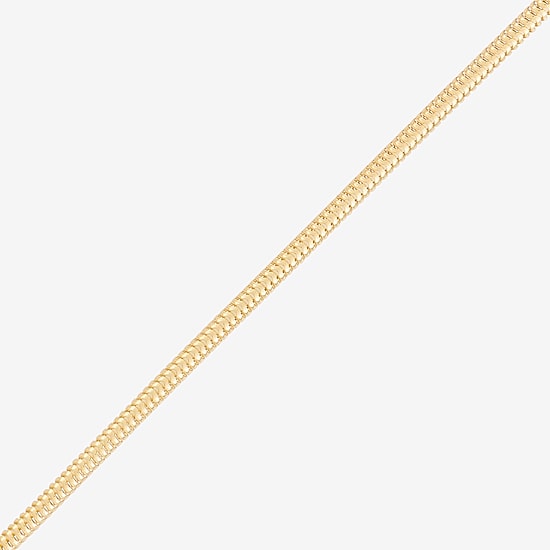 Womens 24K Gold Over Silver 24 Inch Snake Chain Necklace