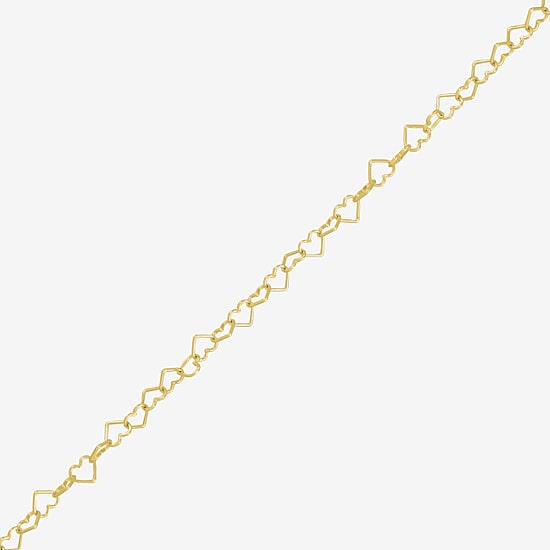 Womens 18K Gold Over Silver 24 Inch Link Chain Necklace
