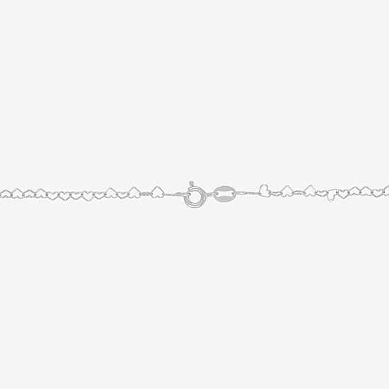 Womens Sterling Silver 24 Inch Link Chain Necklace