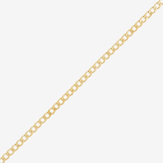 Womens 18K Gold Over Silver 24 Inch Curb Chain Necklace
