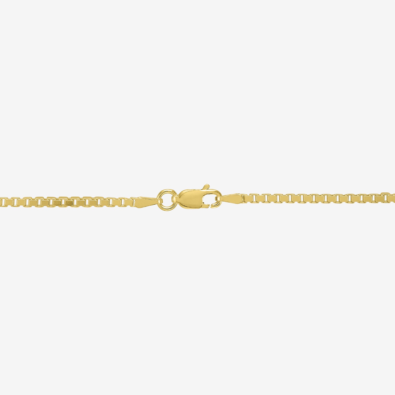 Womens 18K Gold Over Silver 16 Inch Box Chain Necklace