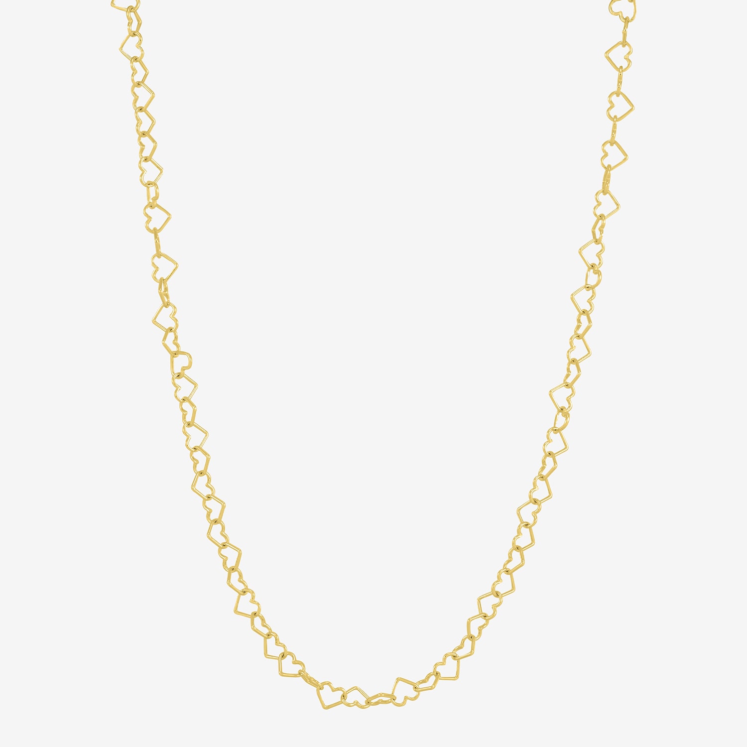 Womens 18K Gold Over Silver 24 Inch Link Chain Necklace