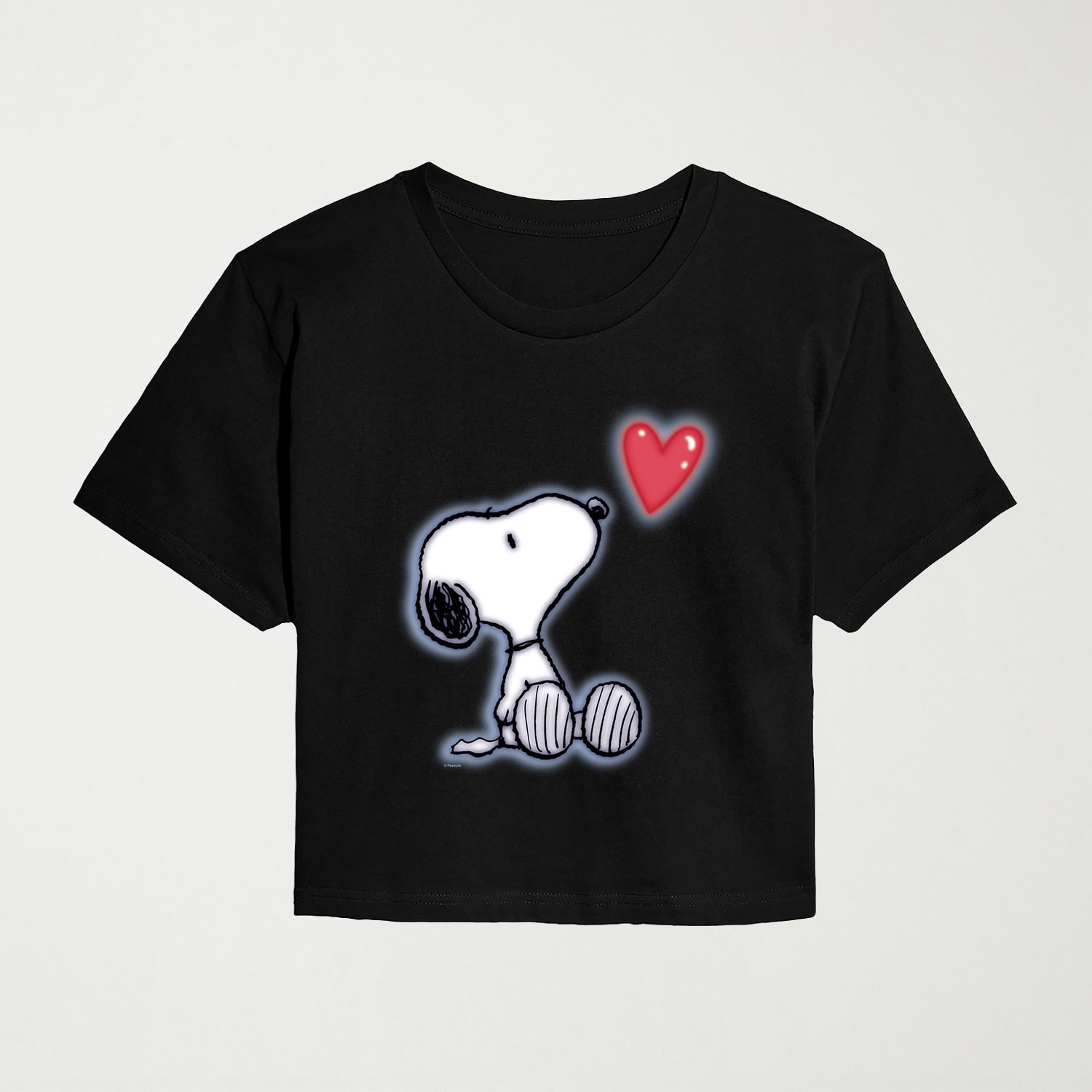Heart Womens Juniors Crew Neck Short Sleeve Classic Fit Graphic T-Shirt