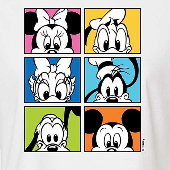 Disney Group Womens Juniors Crew Neck Short Sleeve Classic Fit Graphic T-Shirt