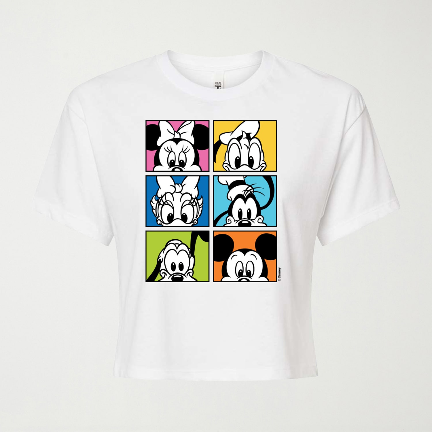 Disney Group Womens Juniors Crew Neck Short Sleeve Classic Fit Graphic T-Shirt