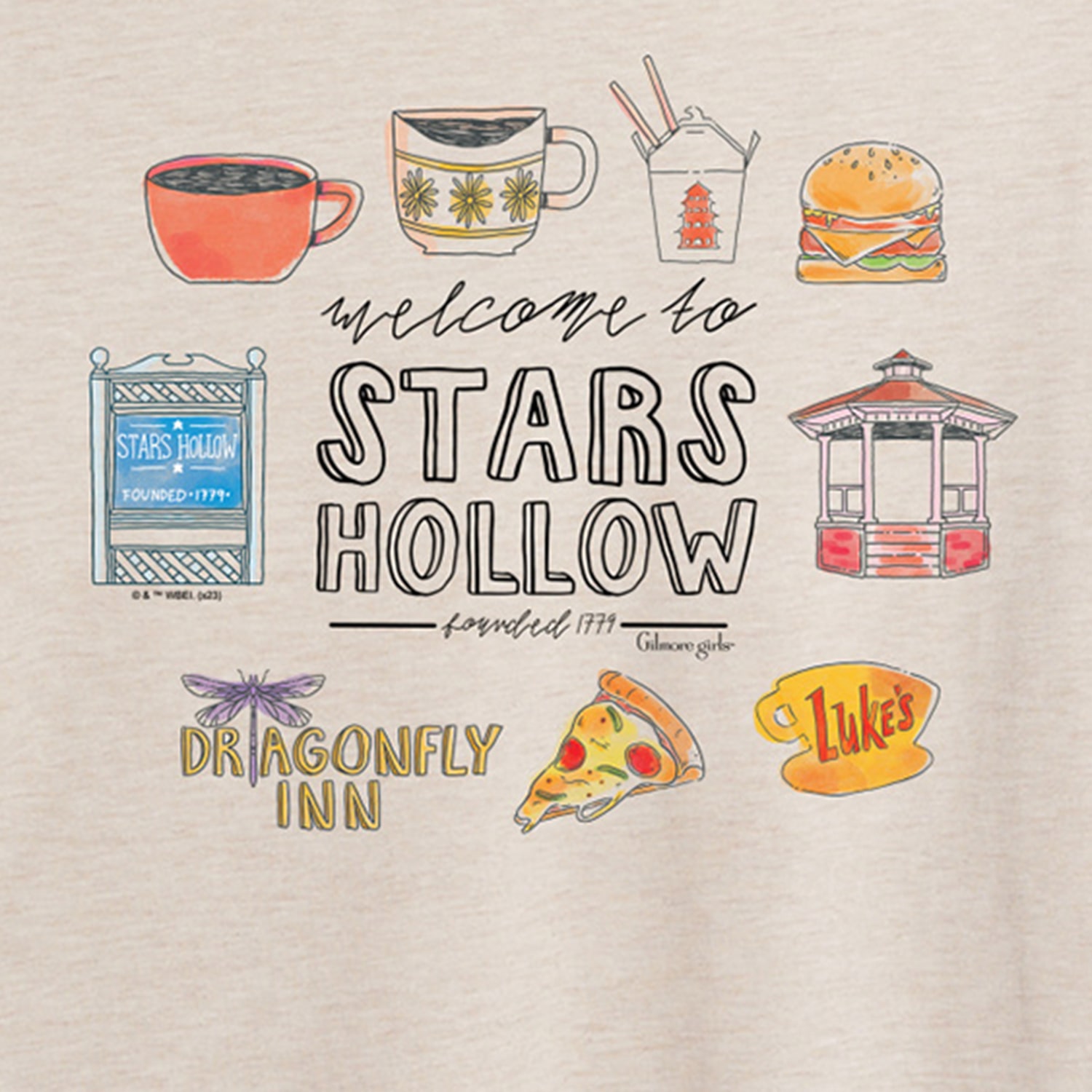 Stars Hollow Grid Womens Juniors Crew Neck Short Sleeve Oversized Graphic T-Shirt