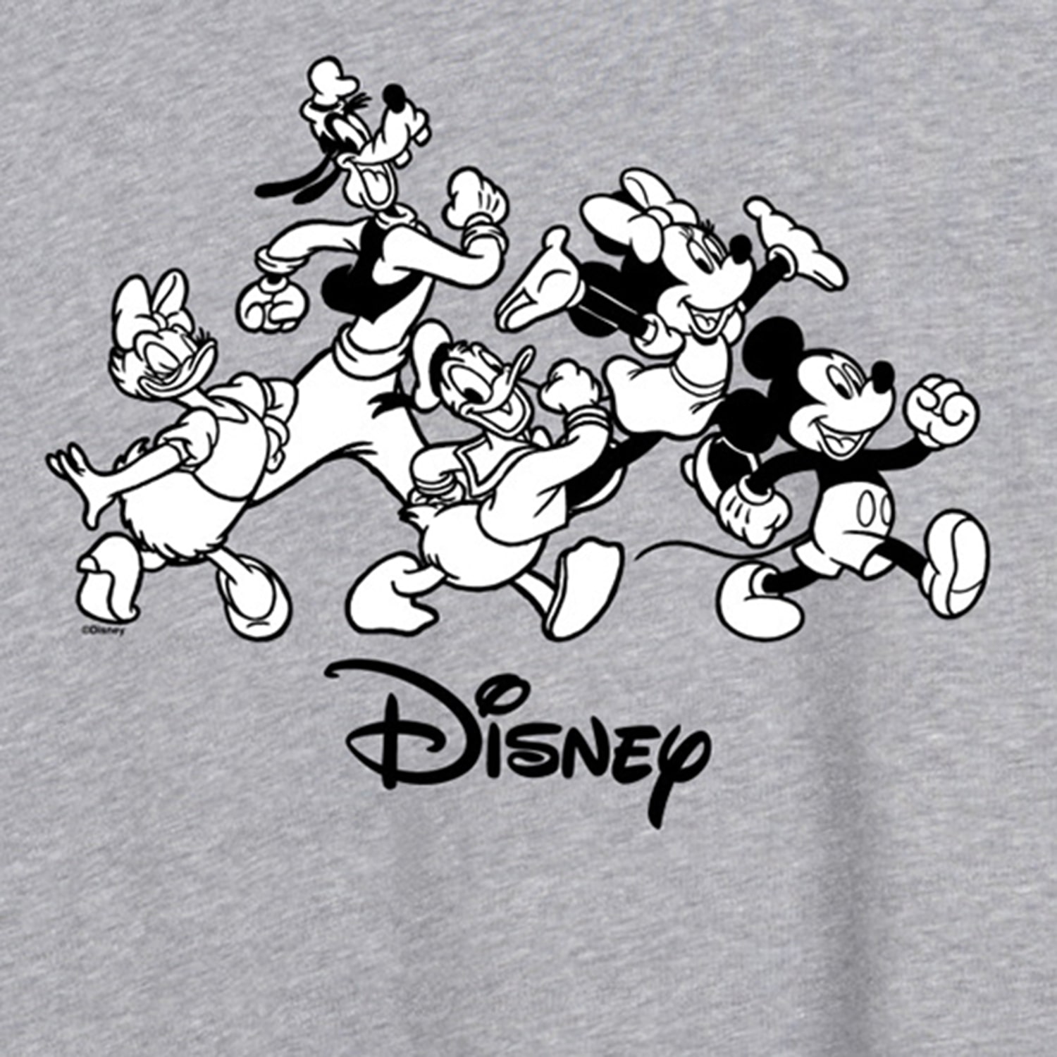 Sketched Disney Group Womens Juniors Crew Neck Short Sleeve Oversized Graphic T-Shirt