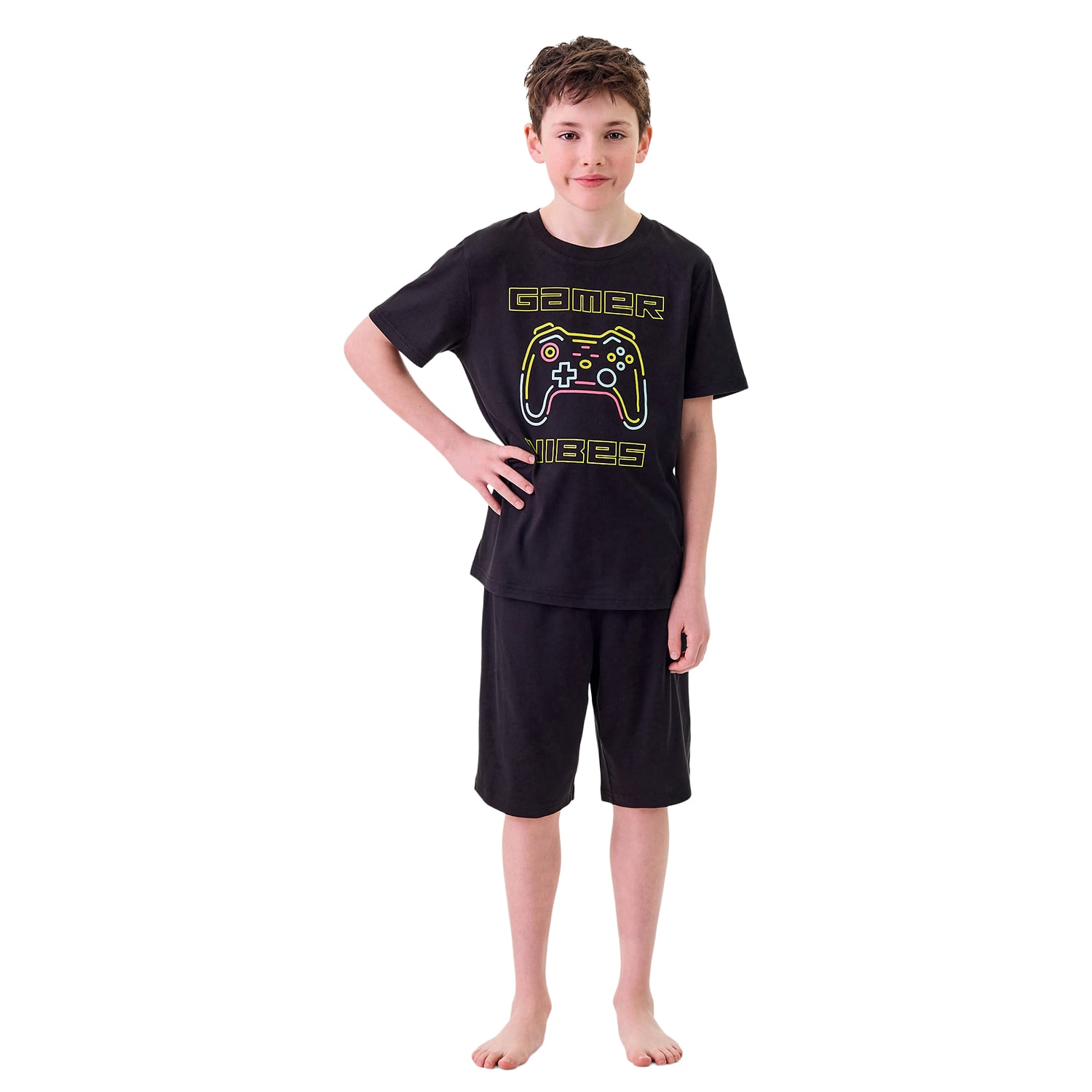 Sleep On It Little & Big Kid Boys Crew Neck Short Sleeve -pc. Pajama Set