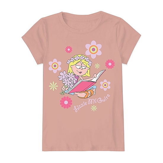Little & Big Kid Girls Round Neck Short Sleeve Regular Fit Graphic T-Shirt