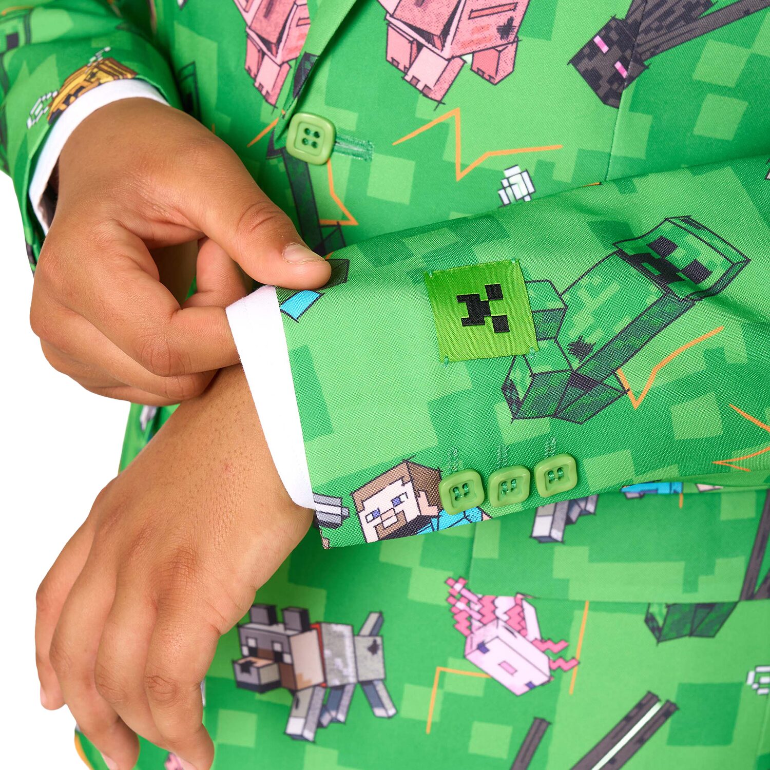 Opposuits Minecraft Big Kid Boys 3-pc. Suit Set