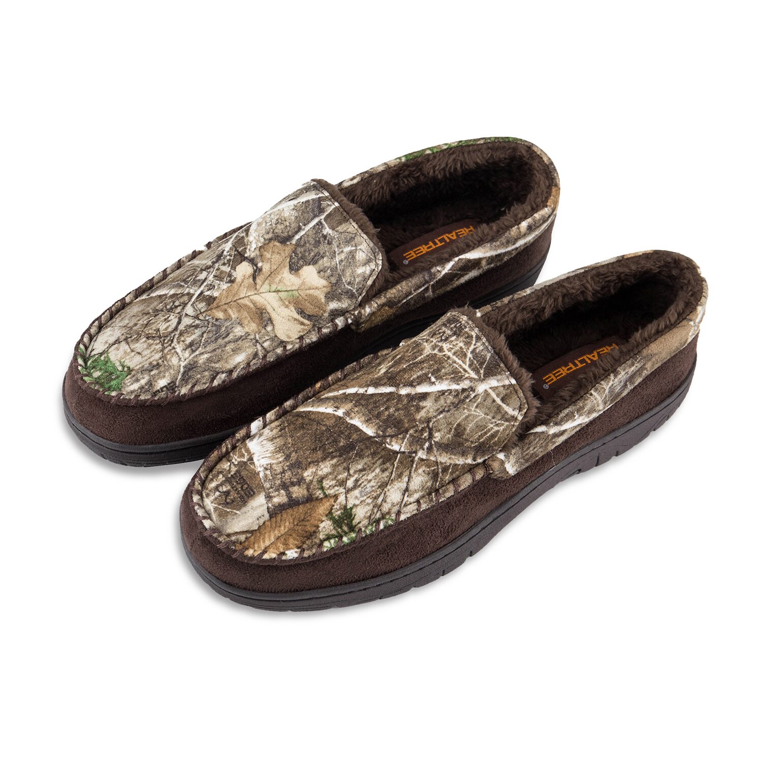 Realtree Camo Sherpa Moc Mens Moccasin Slippers