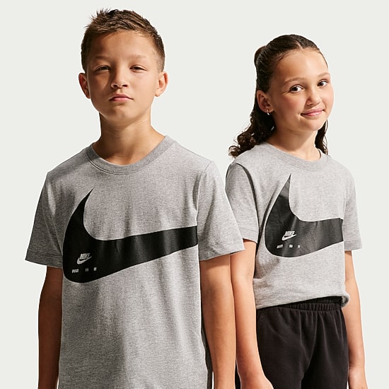 Nike Club Big Kid Unisex Crew Neck Short Sleeve Regular Fit Graphic T-Shirt