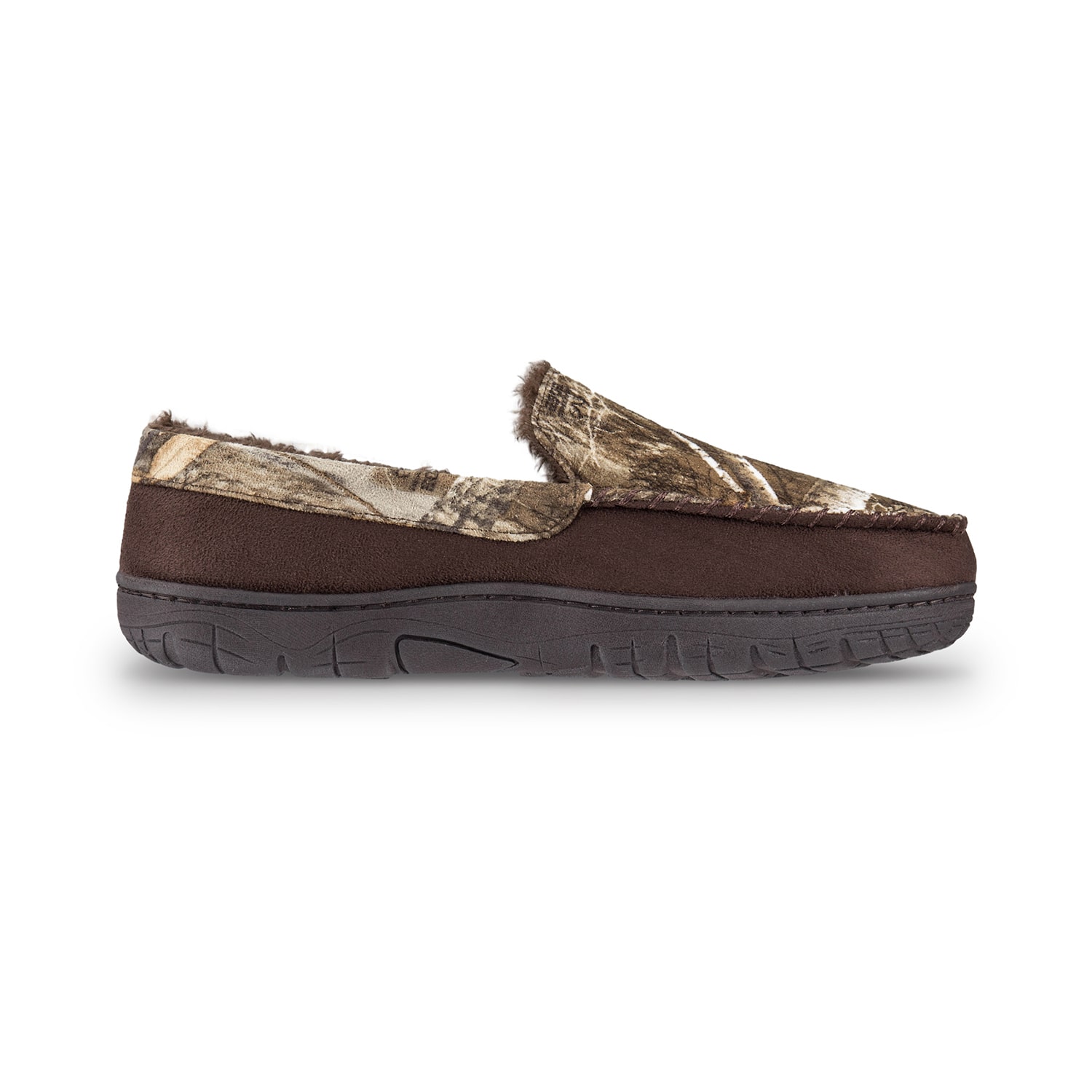 Realtree Camo Sherpa Moc Mens Moccasin Slippers