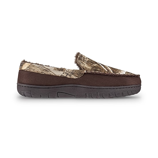Realtree Camo Sherpa Moc Mens Moccasin Slippers