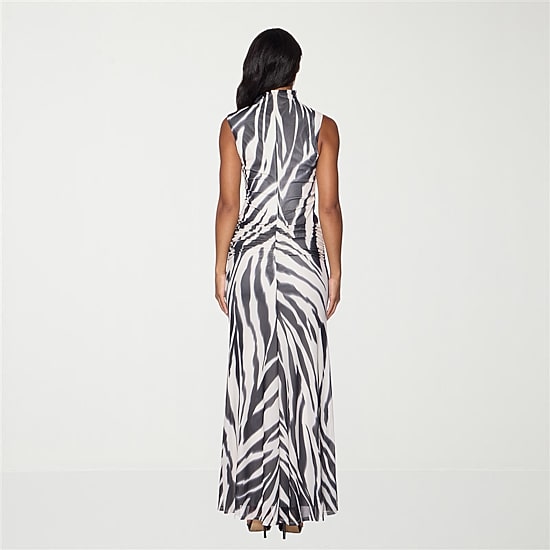 Premier Amour Womens Mock Neck Sleeveless Maxi Dress