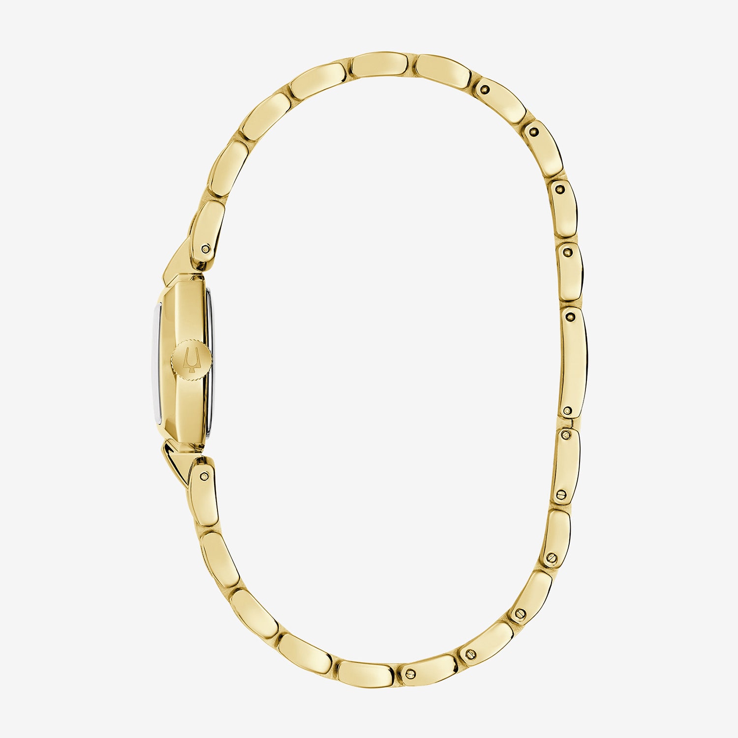 Bulova Goddess Of Time Womens Gold Tone Stainless Steel Bracelet Watch 97l201