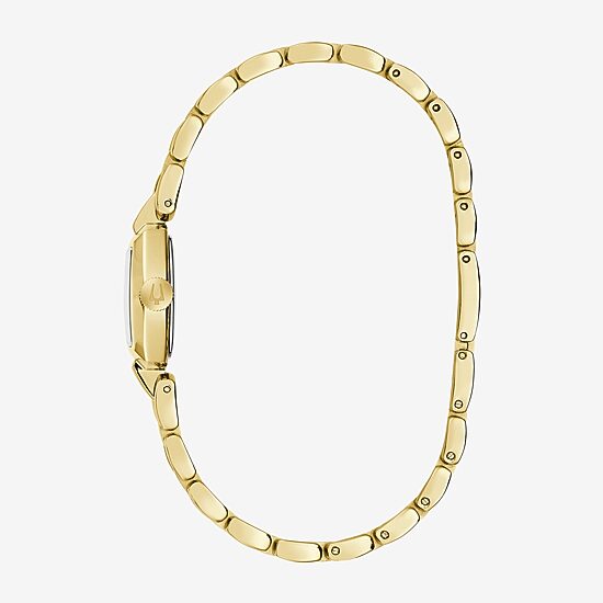 Bulova Goddess Of Time Womens Gold Tone Stainless Steel Bracelet Watch 97l201