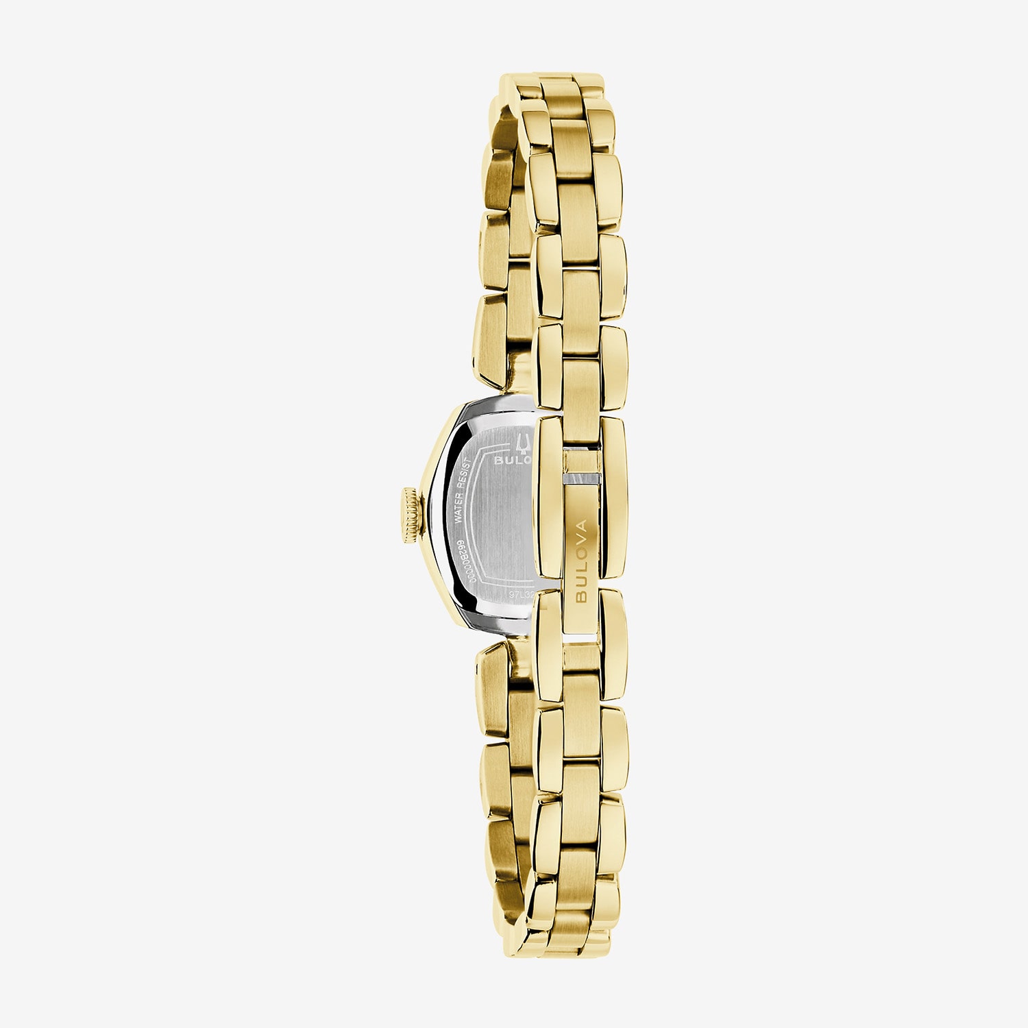 Bulova Goddess Of Time Womens Gold Tone Stainless Steel Bracelet Watch 97l201