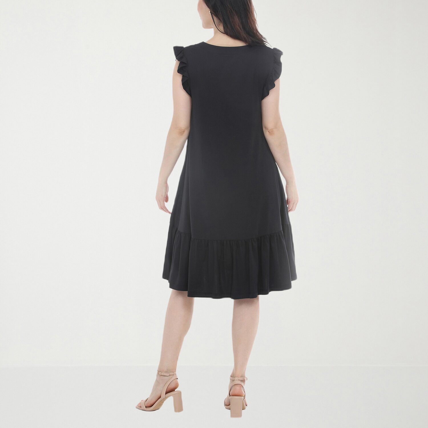 White Mark Maternity Womens Crew Neck Short Sleeve Shift Dress