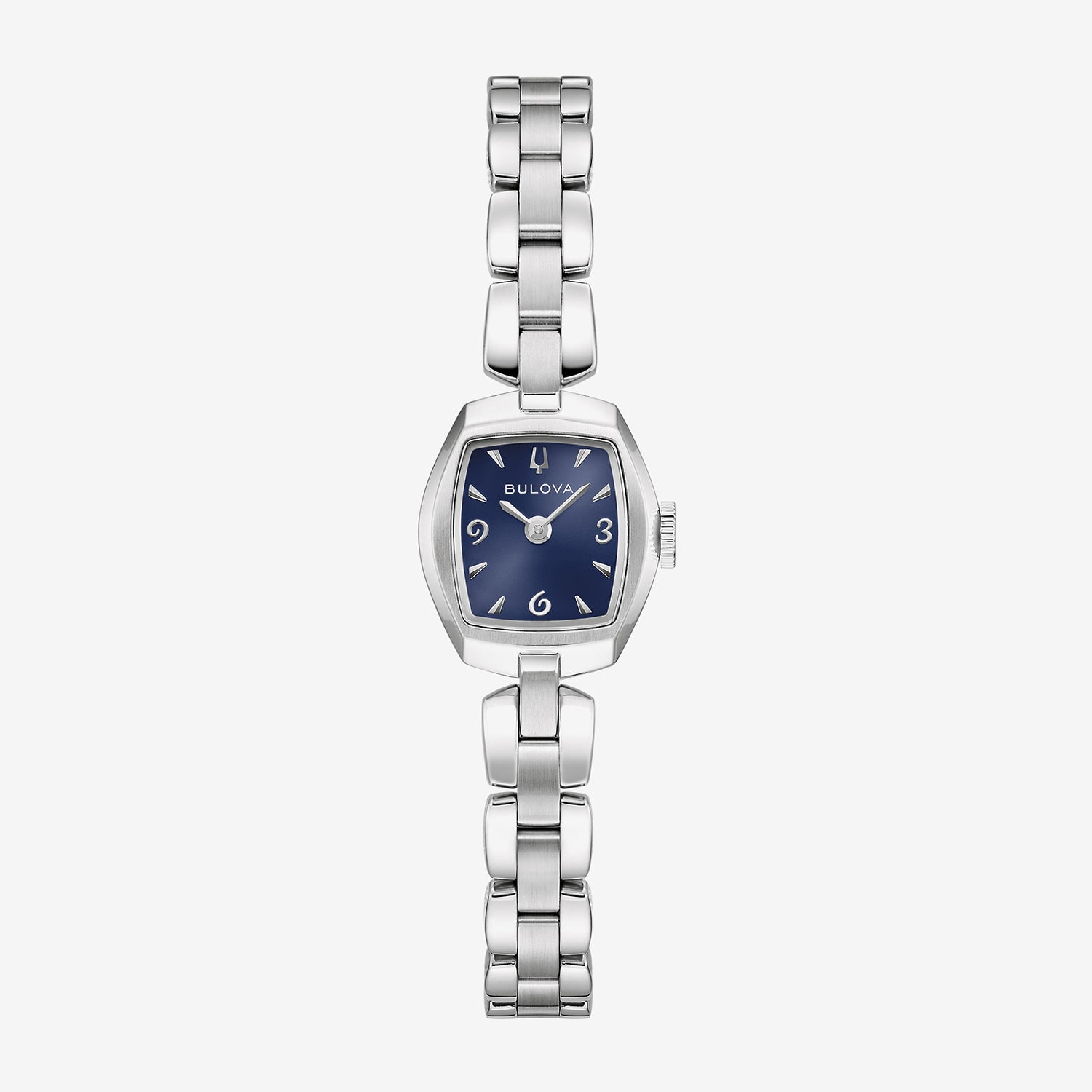 Bulova Goddess Of Time Womens Silver Tone Stainless Steel Bracelet Watch 96l361