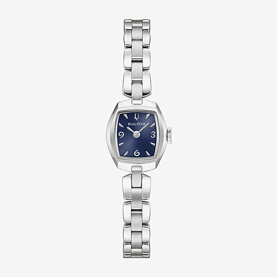 Bulova Goddess Of Time Womens Silver Tone Stainless Steel Bracelet Watch 96l361