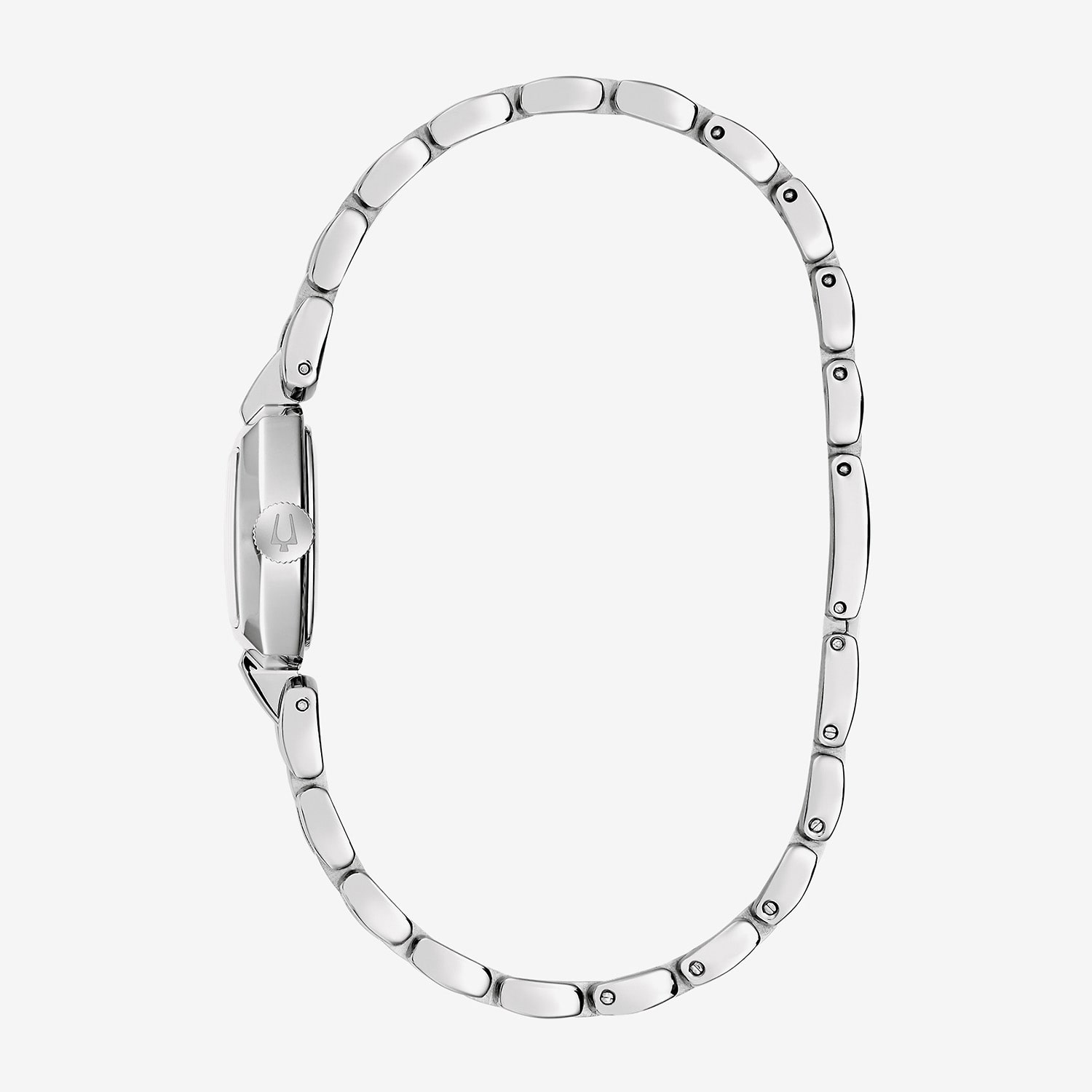 Bulova Goddess Of Time Womens Silver Tone Stainless Steel Bracelet Watch 96l361