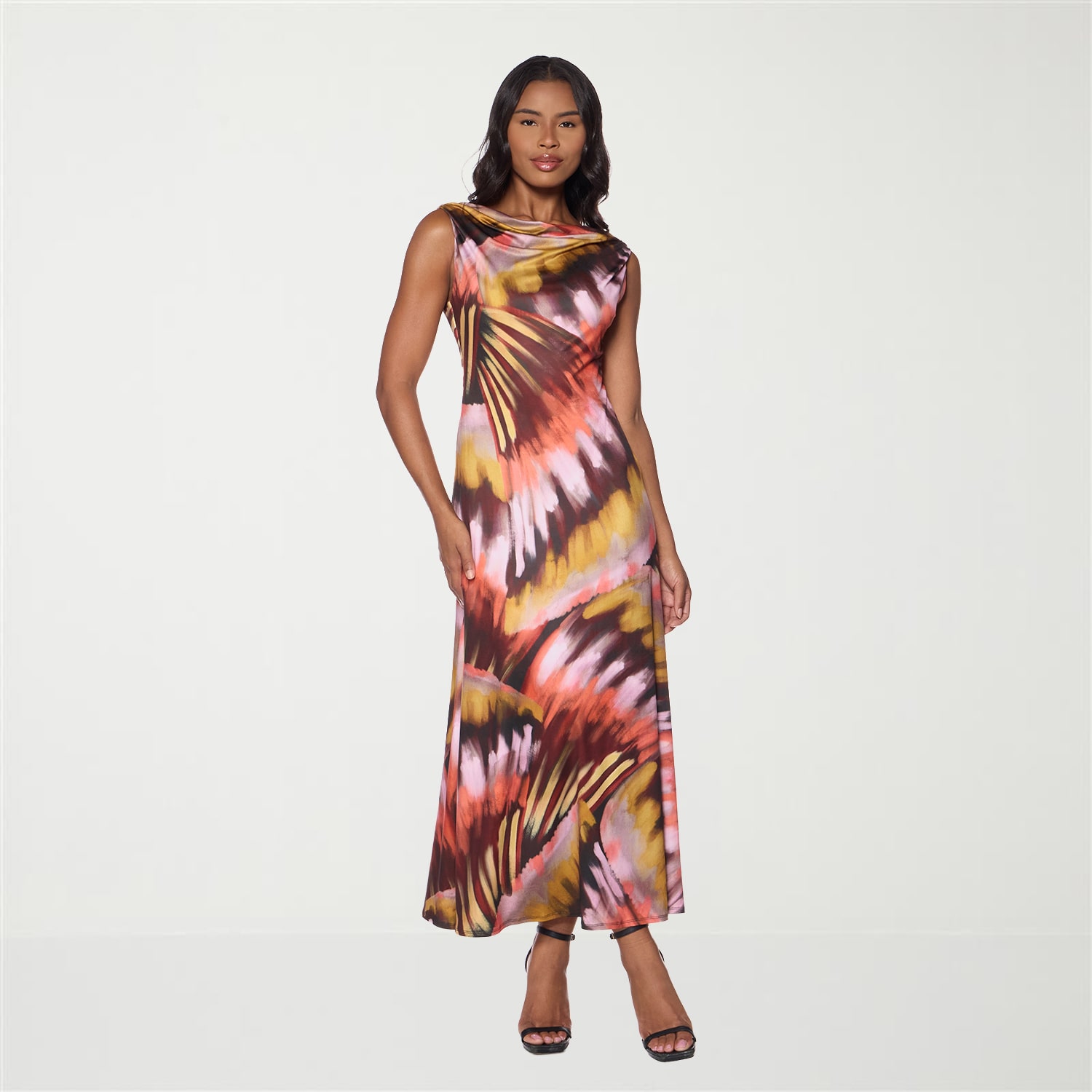 Premier Amour Womens Scoop Neck Sleeveless Maxi Dress