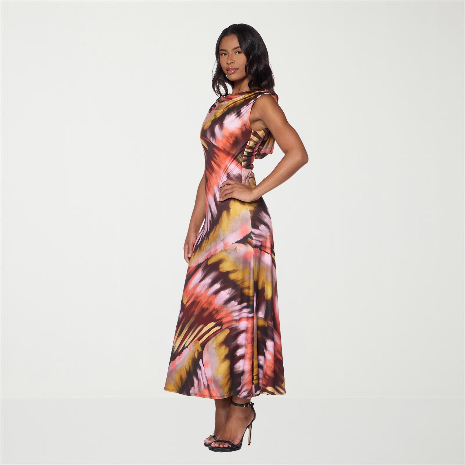Premier Amour Womens Scoop Neck Sleeveless Maxi Dress