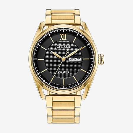 Citizen Classic Mens Gold Tone Stainless Steel Bracelet Watch