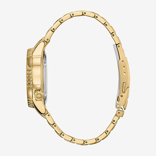Citizen Dive 4 Womens Gold Tone Stainless Steel Bracelet Watch Eo2029-54a