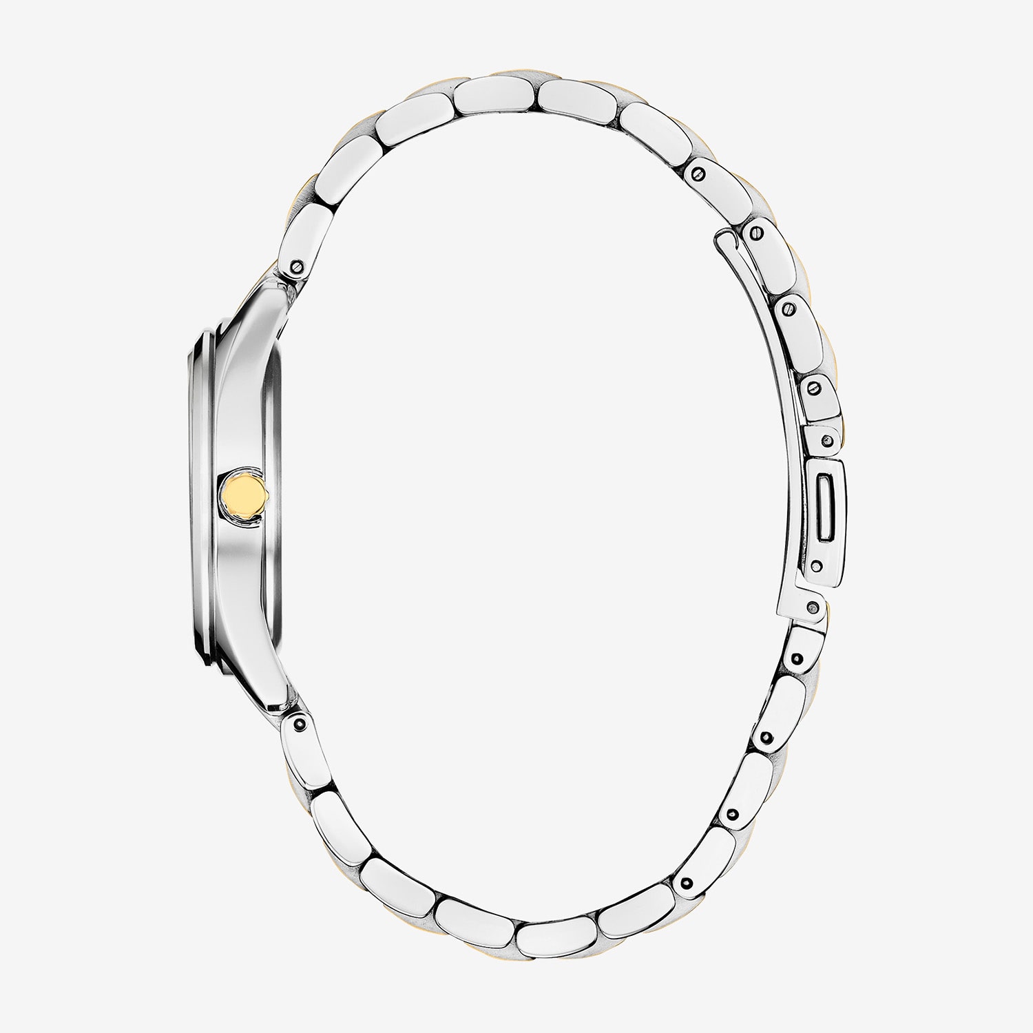 Citizen Peyten Womens Two Tone Stainless Steel Bracelet Watch Em1234-53l