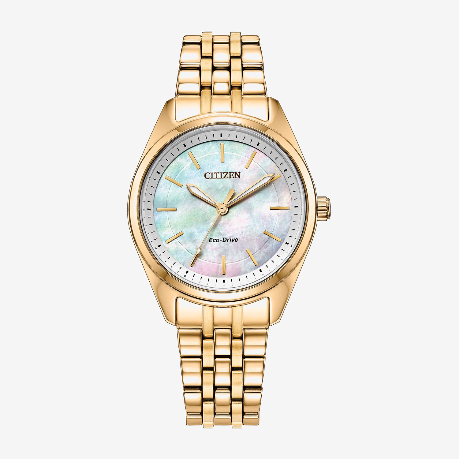 Citizen Peyten Womens Gold Tone Stainless Steel Bracelet Watch Em1232-59d