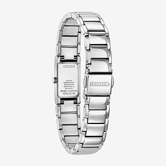 Citizen Axiom Womens Silver Tone Stainless Steel Bracelet Watch Eg7051-51a