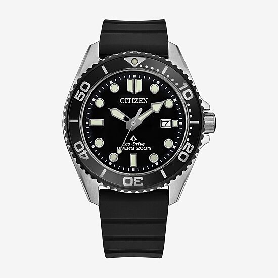 Citizen Dive 3 Mens Gray Strap Watch Bn0266-07e
