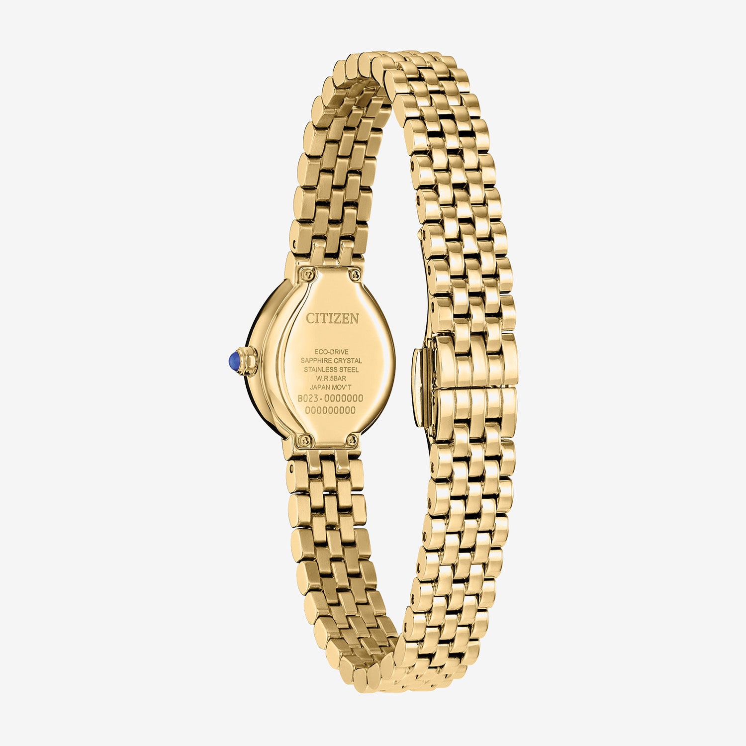 Citizen Rainell Womens Gold Tone Stainless Steel Bracelet Watch Ex1552-59a