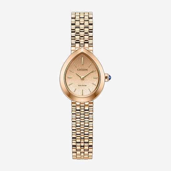 Citizen Rainell Womens Rose Goldtone Stainless Steel Bracelet Watch Ex1553-56x